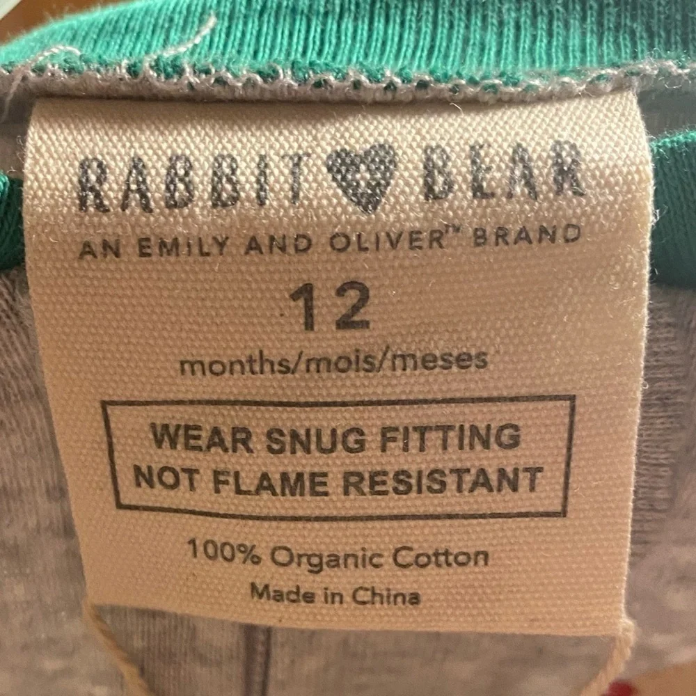 My First Christmas organic embroidered full zip onesie